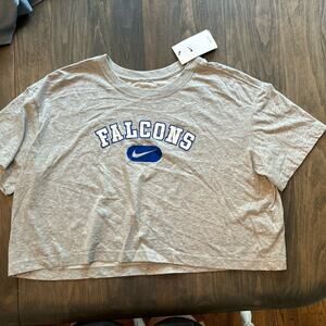 Nike women’s falcons crop top NWT size XL dri-fit‎ material
